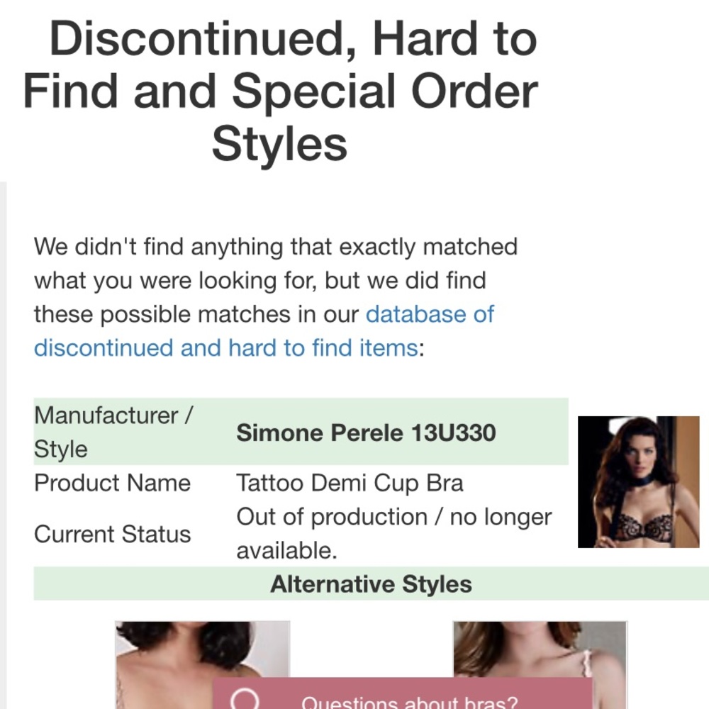 Simone Perele discontinued tattoo Demi cup bra - Picture 5 of 5